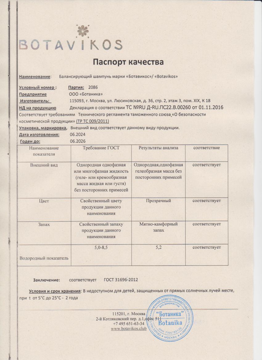 Паспорт №062024